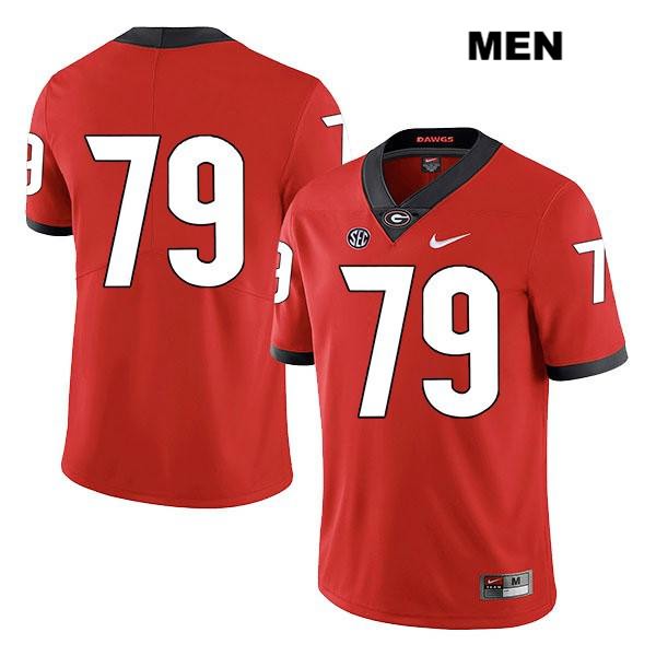 Georgia Bulldogs Men's Isaiah Wilson #79 NCAA No Name Legend Authentic Red Nike Stitched College Football Jersey MRZ7456LS